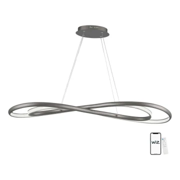 Wofi 6480.02.64.8000 – Dimmbare LED-Hängeleuchte an einer Schnur COLLIN LED/27W/230V 2700-6000K Wi-Fi + Fernbedienung