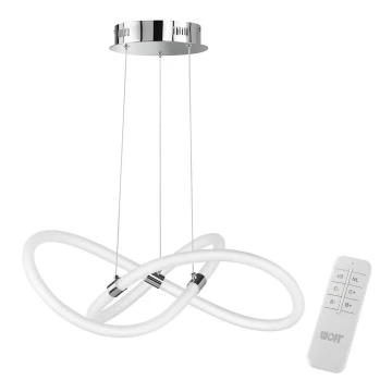 Wofi 6883.01.01.9000 – Dimmbare LED-Hängeleuchte an Schnur MIRA LED/37W/230V 3000-6000K + Fernbedienung