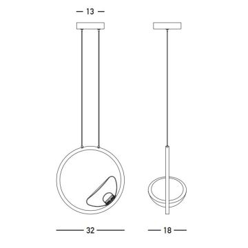 Zambelis 23028 - Dimmbare LED-Hängeleuchte an Schnur LED/7W/230V 3000K golden