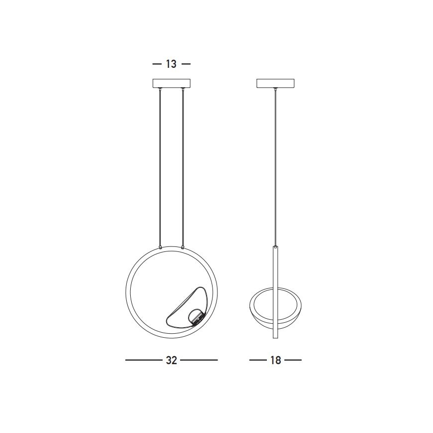 Zambelis 23028 - Dimmbare LED-Hängeleuchte an Schnur LED/7W/230V 3000K golden