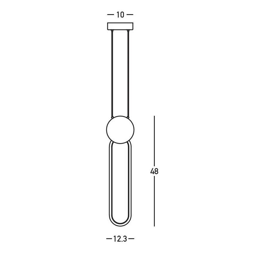 Zambelis 23100 - Dimmbare LED-Hängeleuchte an Schnur LED/13W/230V 3000K golden