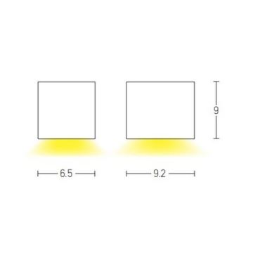 Zambelis E121 - Outdoor-Wandleuchte 1xGU10/15W/230V IP54 anthrazit