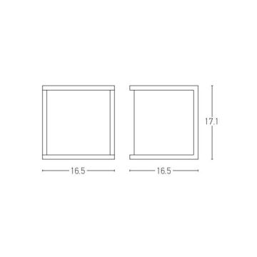 Zambelis E127 - Outdoor-Wandleuchte 1xE27/18W/230V IP54 anthrazit