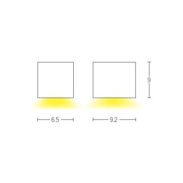 Zambelis E150 - Outdoor-Wandleuchte 1xGU10/15W/230V IP54 weiß