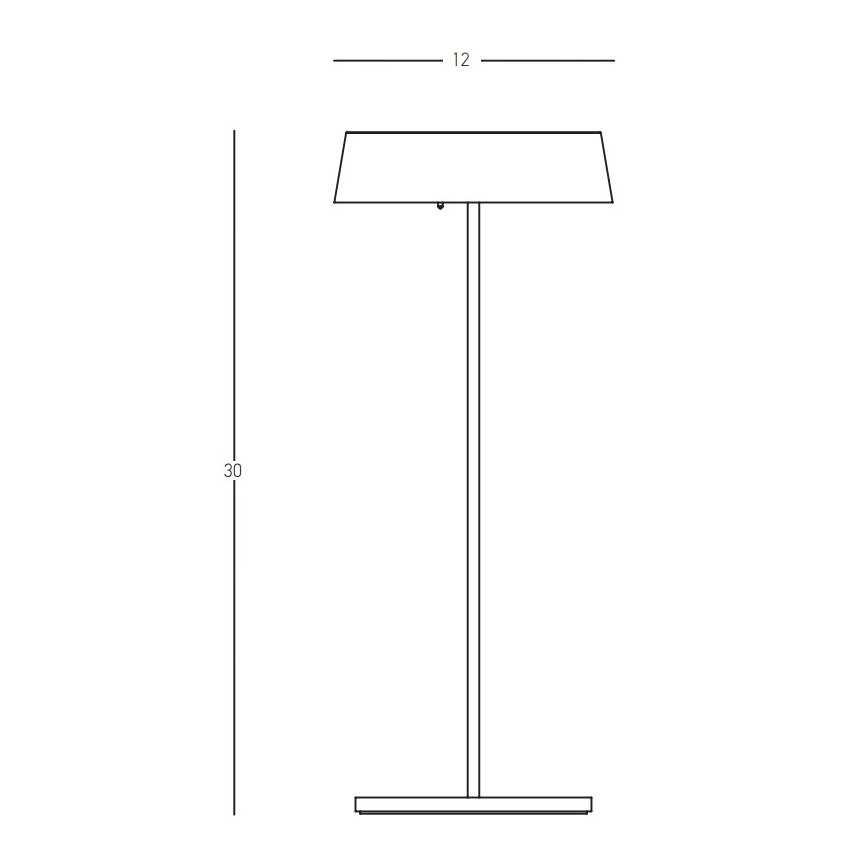 Zambelis E291 - Dimmbare LED-Außenleuchte LED/2,2W/5V IP54 golden