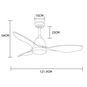 ZEVENTI - LED-Deckenventilator MURO LED/18W/230V Wi-Fi Tuya + Fernbedienung