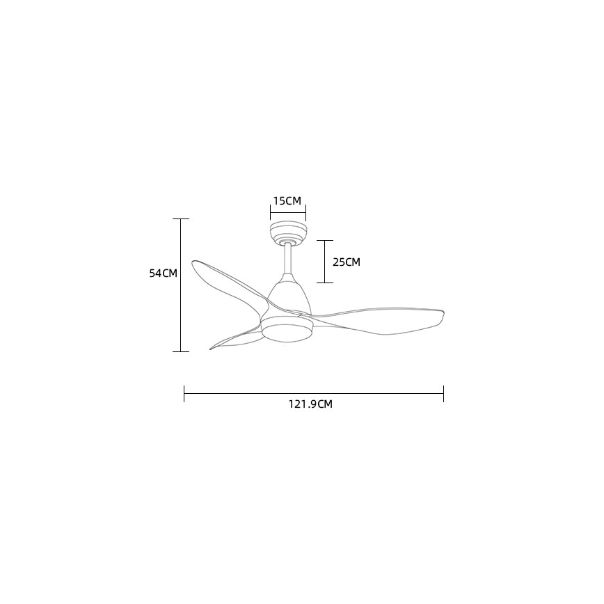 ZEVENTI - LED-Deckenventilator MURO LED/18W/230V Wi-Fi Tuya + Fernbedienung