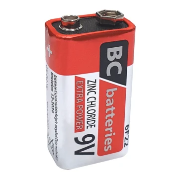 Zinkchlorid-Batterie 6F22 EXTRA POWER 9V