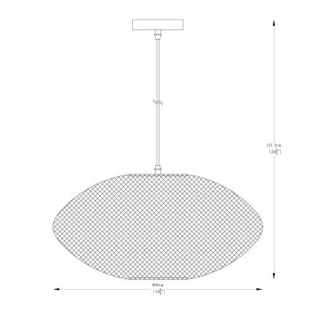 Zuma Line - Hängeleuchte an Schnur 1xE27/40W/230V schwarz