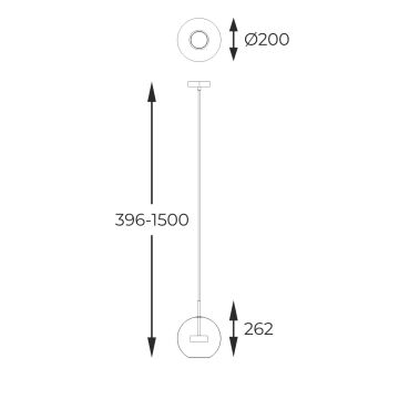 Zuma Line - LED-Hängeleuchte an Schnur LED/5W/230V silbern