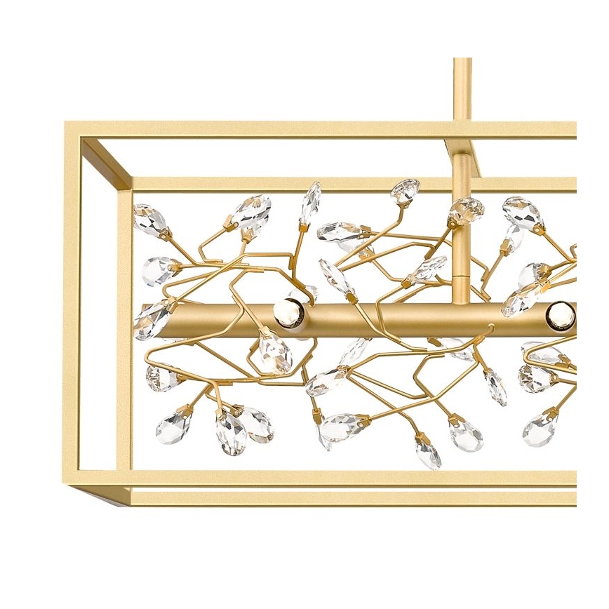 Zuma Line - Kristall-Hängeleuchte an Kette 6xG9/33W/230V golden