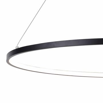 Zuma Line - LED-Hängeleuchte an Schnur LED/40W/230V 3000/4000/6000K d 90 cm schwarz