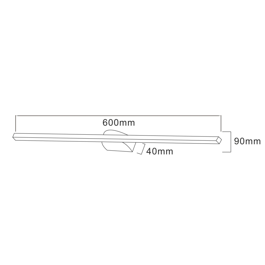 Zuma Line - LED-Bilderleuchte LED/20W/230V 60 cm schwarz